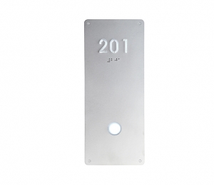 Floating Clear Horizontal LED Sign And Doorbell